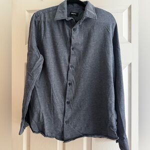 DKNY Men’s Blue Casual Button Down Shirt. Size XL